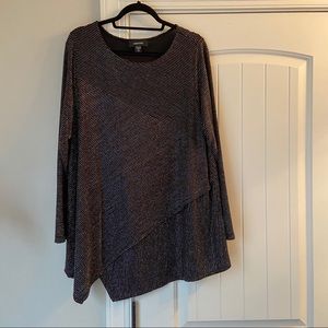Karen Kane Metallic Crossover Top
